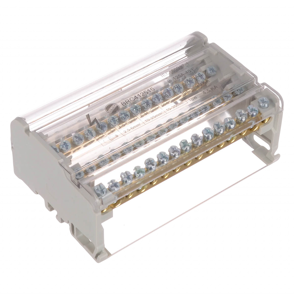 [16044] Repartidor Tetrapolar 15 Conexiones Fija Zoloda