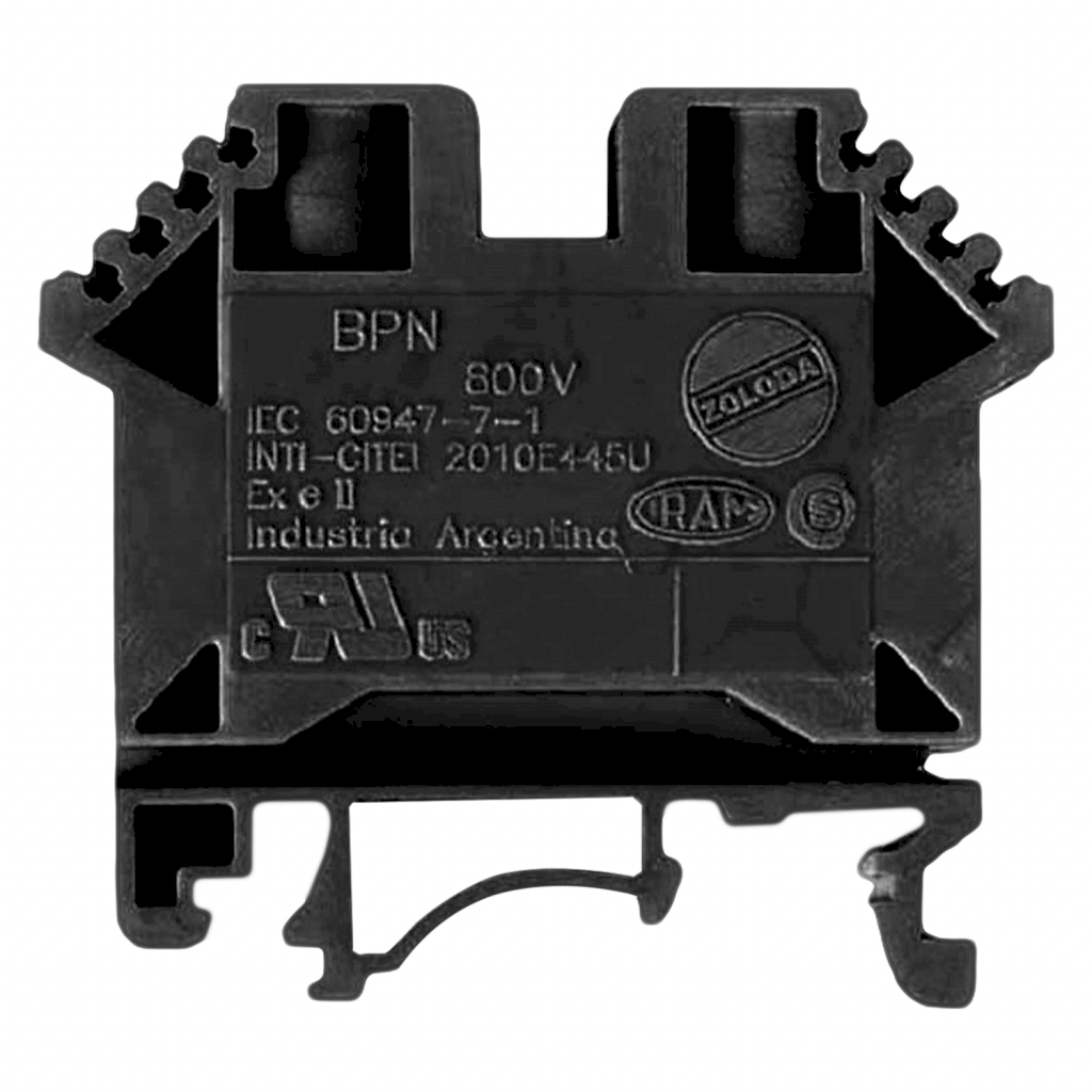 Borne BPN 800V 24A 2,5mm2 Negro Zoloda