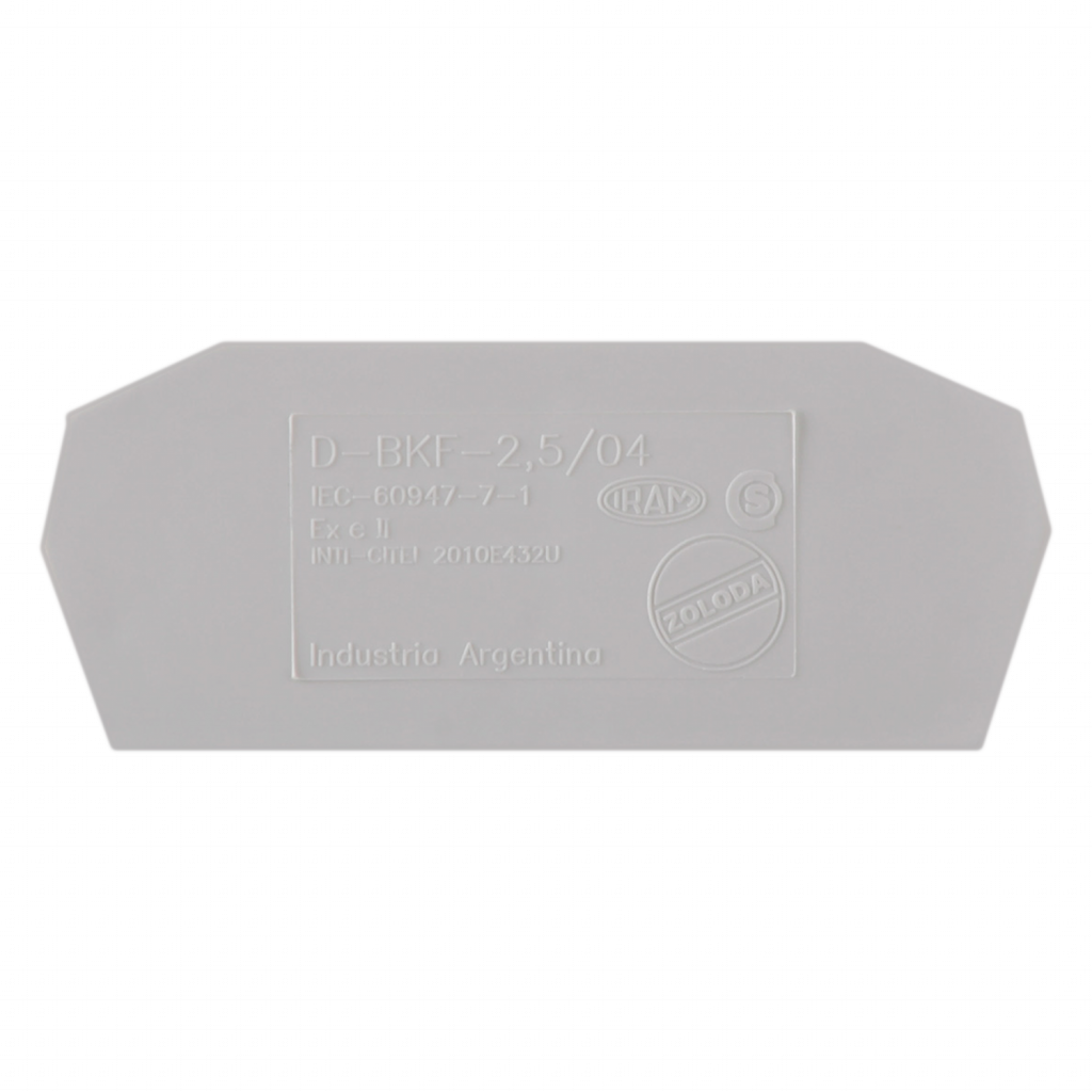 TAPA PARA BORNE BKF 2,5/4 mm D-BKF-2,5/04