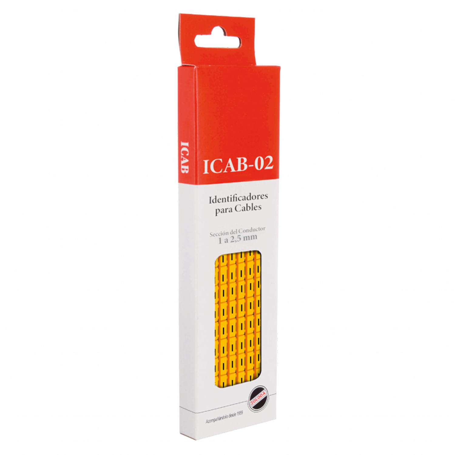 [17271] Identificadores Amarillo P/Cable 1-2,5mm2 Letra I Zoloda