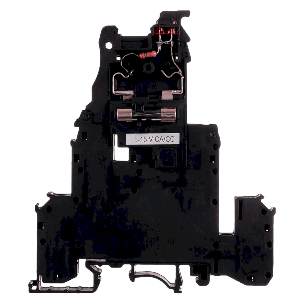 Borne Doble Piso Portafusible P/Fusible 5x20m Led 24 Zoloda