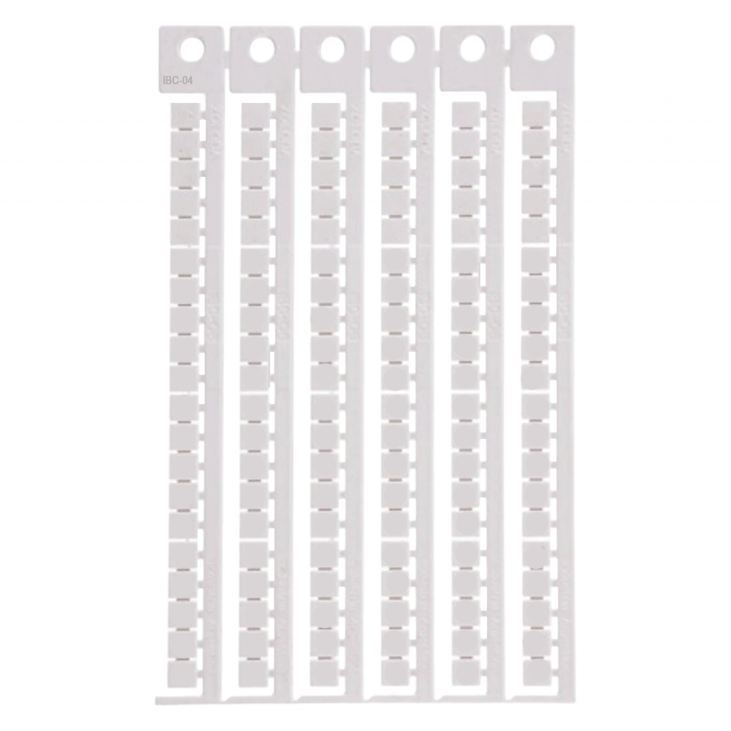 [18708] PLANCHA IDENTIFICACION EN BLANCO P/ BORNE 4MM 108.200