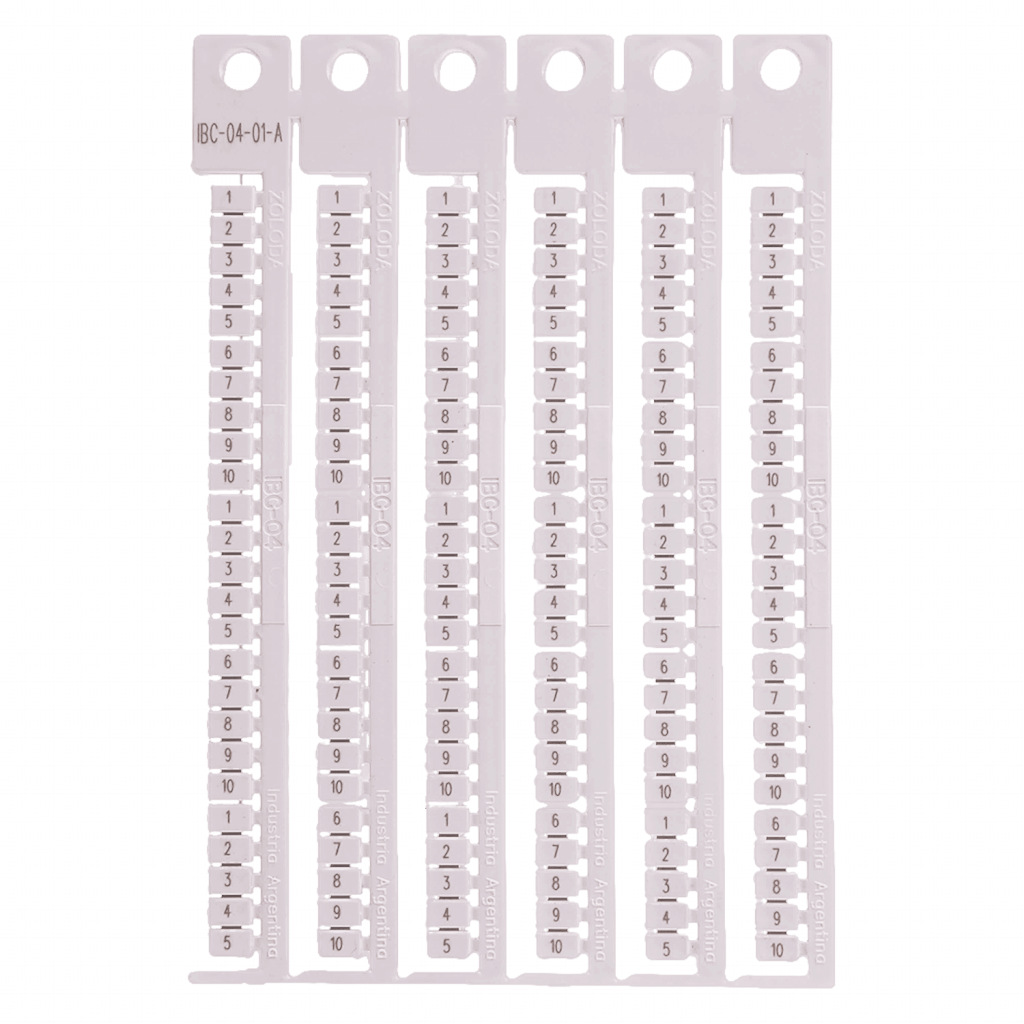 PLANCHA NUMEROS 1-10 ZOLODA (10 JUEGOS) APAISADO IB-04-01-A