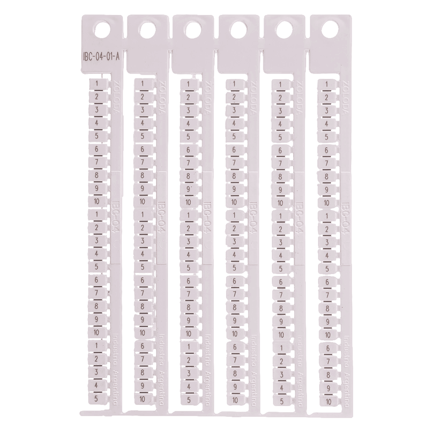 [19210] Plancha Números 1-10 10 Juegos Apaisados Blanca Zoloda