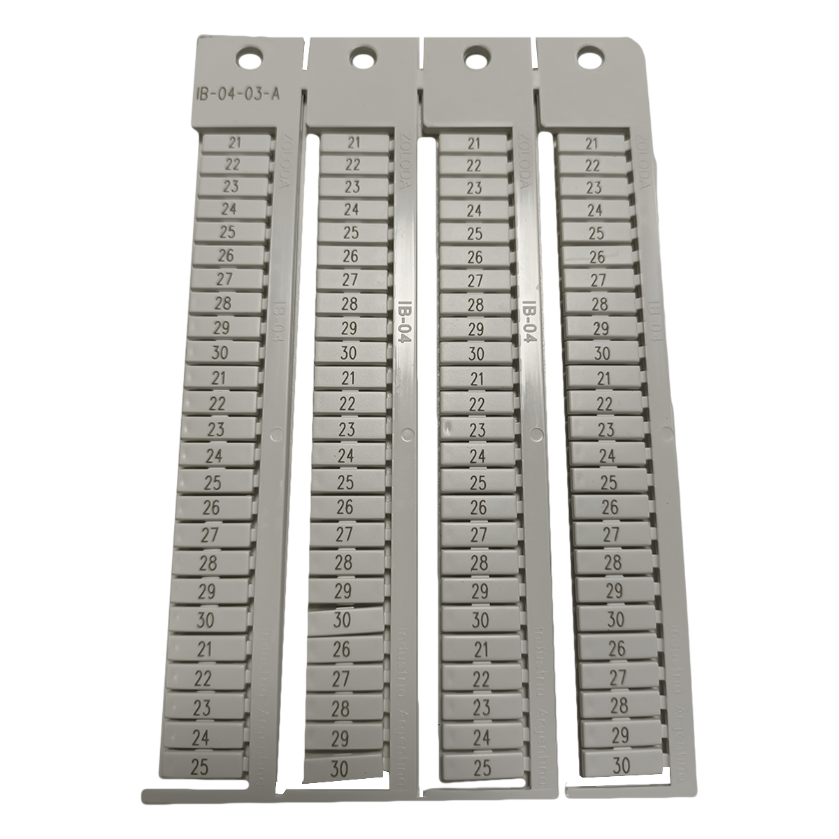 [19212] Plancha Números 21-30 10 Juegos Apaisados Blanca Zoloda