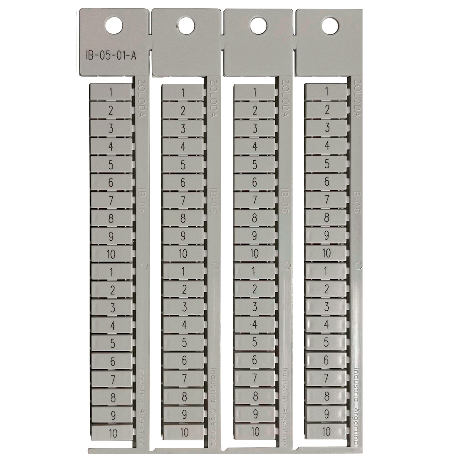 [19218] Plancha Números 1-10 8 Juegos Apaisados Blanca Zoloda