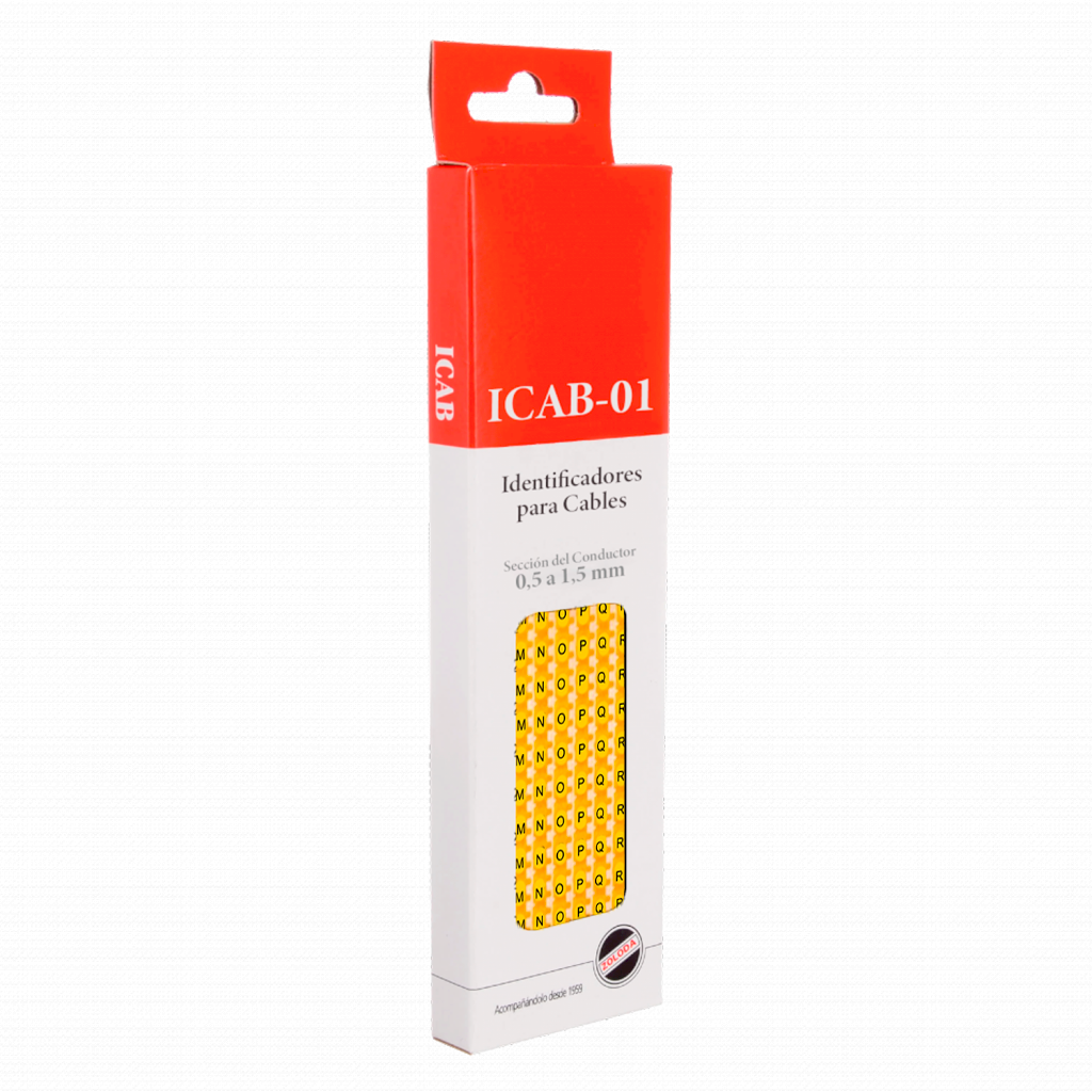 [19706] IDENTIFICADOR PARA CABLE DE 0.5 A 1.5mm LET K-T. ICAB-01/ABC2