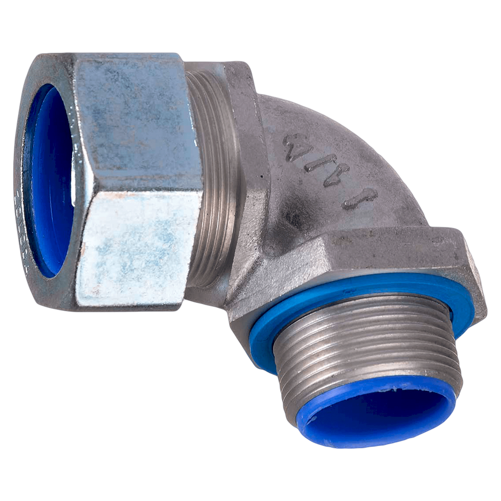 Conector 90° P/Flexible 1 1/4" 32mm Gris Zoloda
