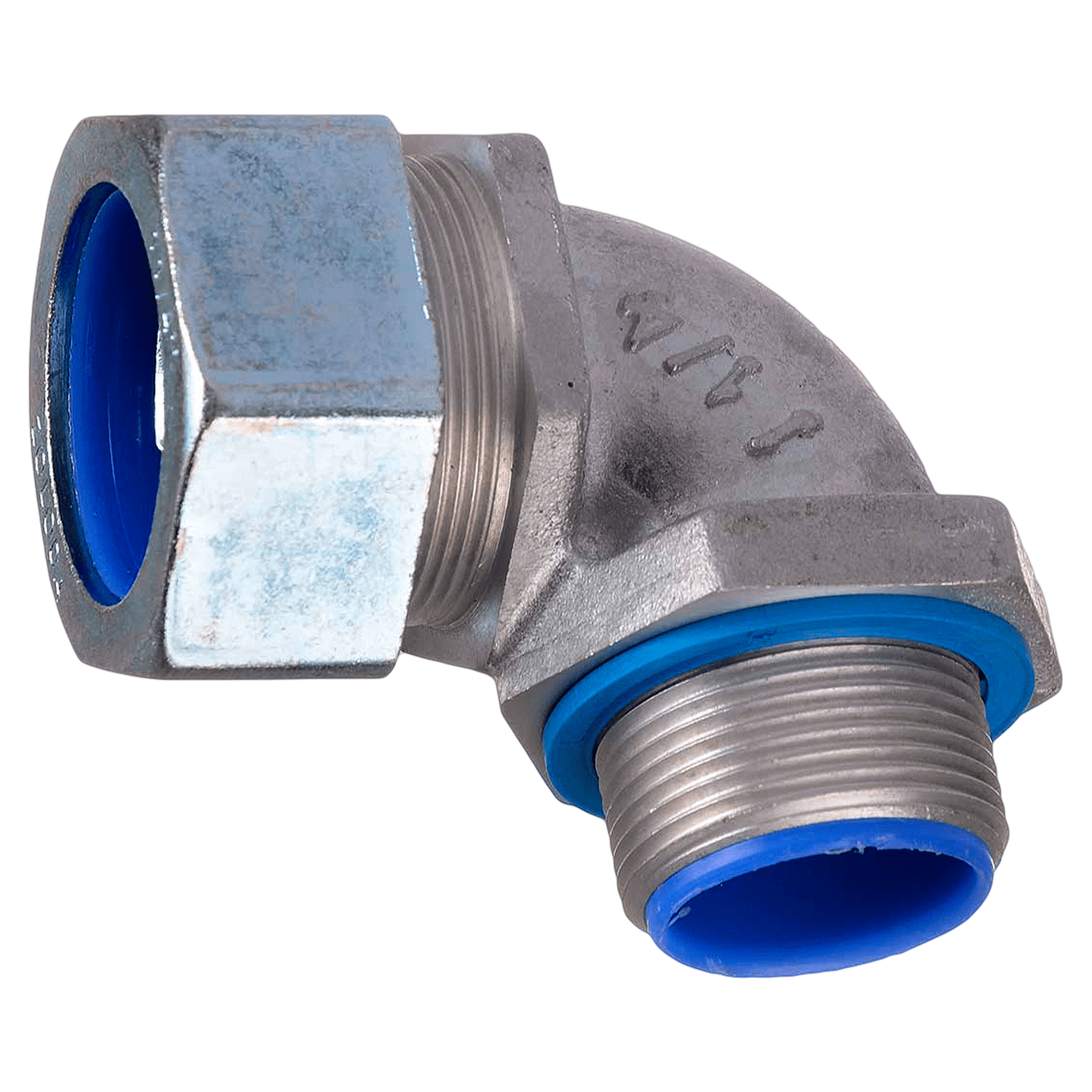 Conector 90° P/Flexible 1 1/4" 32mm Gris Zoloda