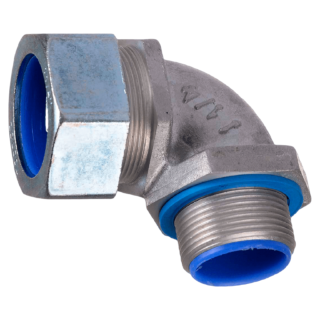 Conector 90° P/Flexible 1 1/4" 32mm Gris Zoloda