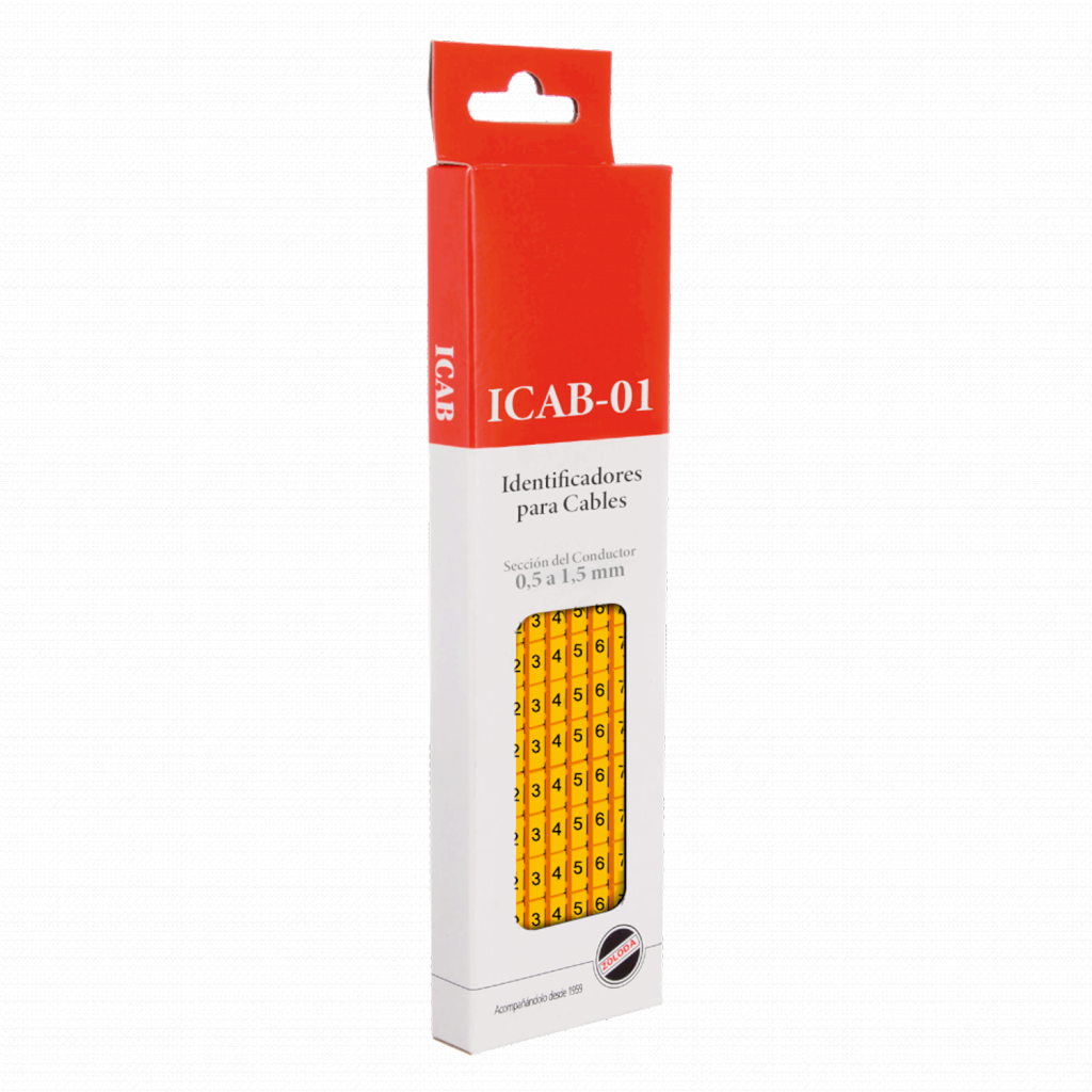[21586] IDENTIFICADOR PARA CABLE DE 0.5 A 1.5mm LETR U+/ ICAB-01/CO