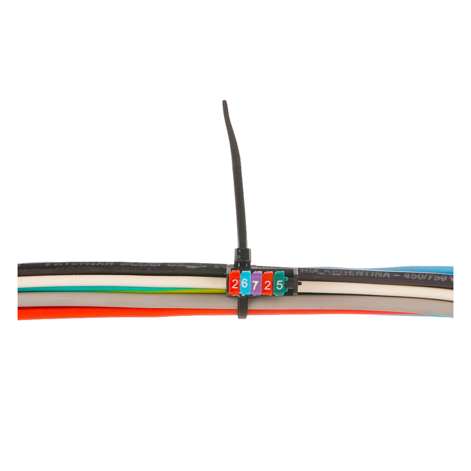 [21586] Identificadores P/Cable Amarillo Letras U,V,W,N,PE,R,S,T,N,PE Zoloda