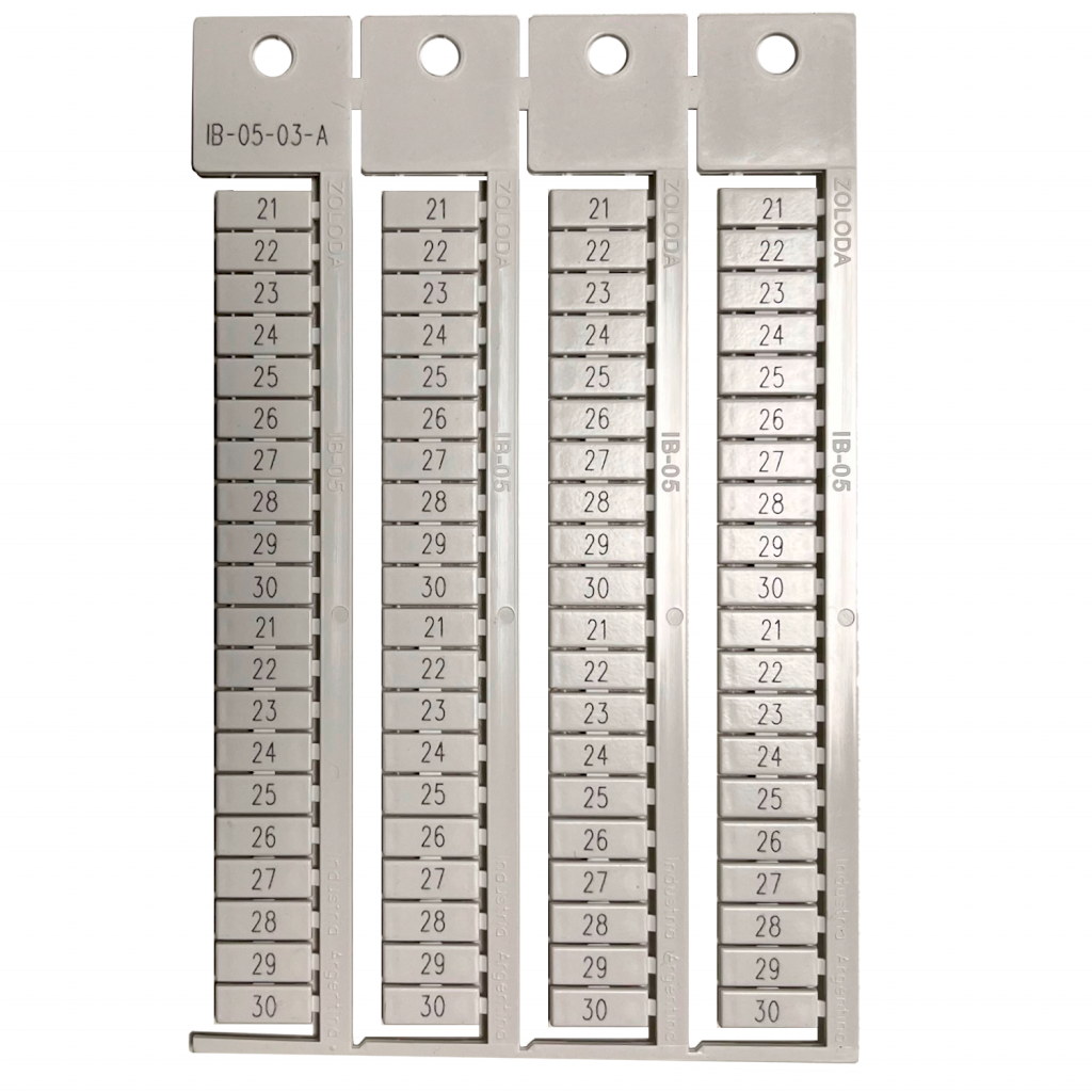 Plancha Números 21-30 8 Juegos Apaisado Blanca Zoloda