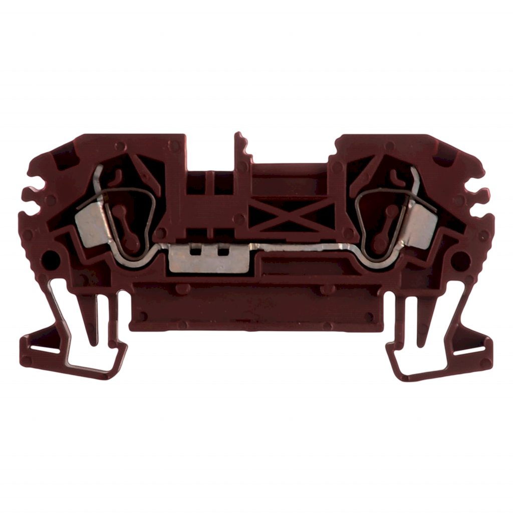 [25898] Borne BKF Resorte 1,5mm2 Marron Zoloda