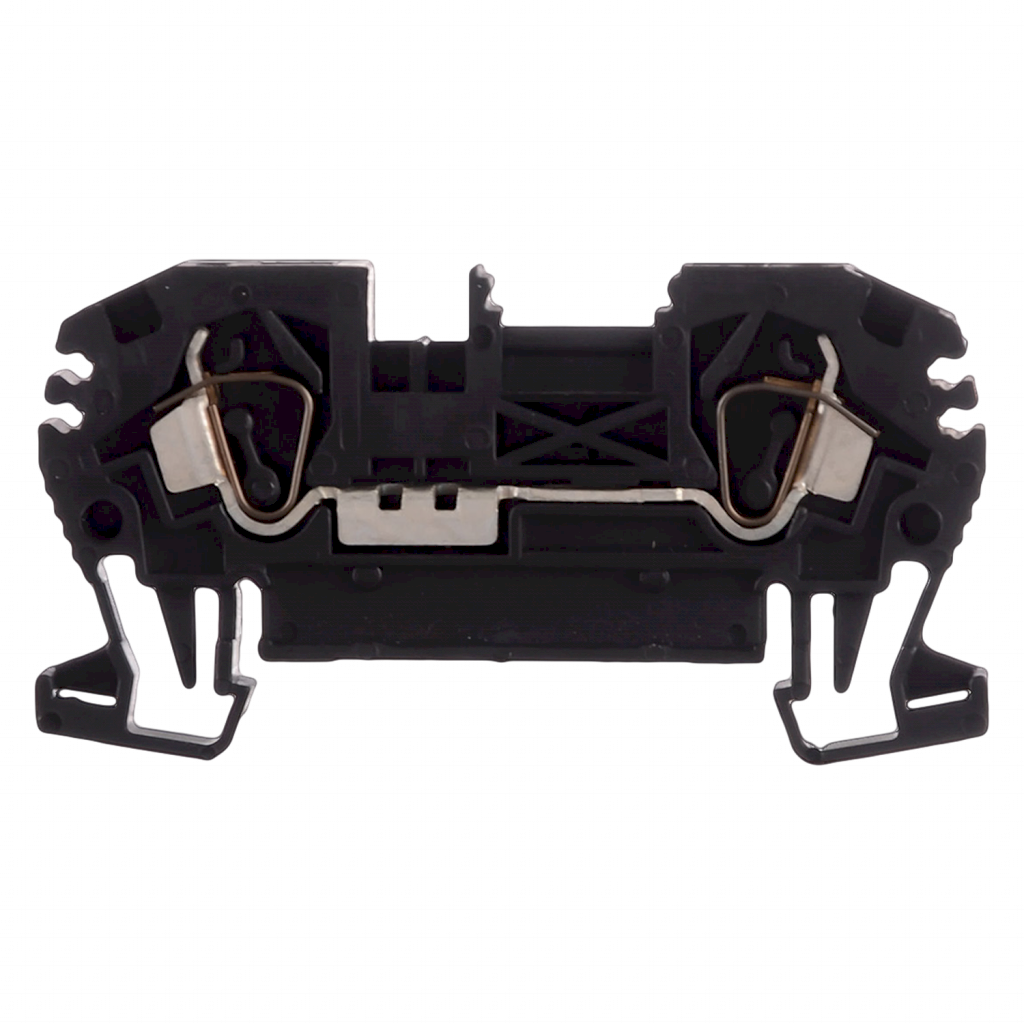 BORNE BKF A RESORTE PARA CABLE 1.5mm NEGRO 120.021