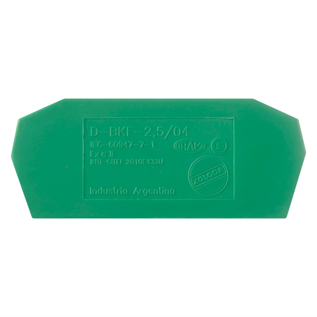 TAPA PARA BORNE BKF 2,5/4 mm VERDE 130.026