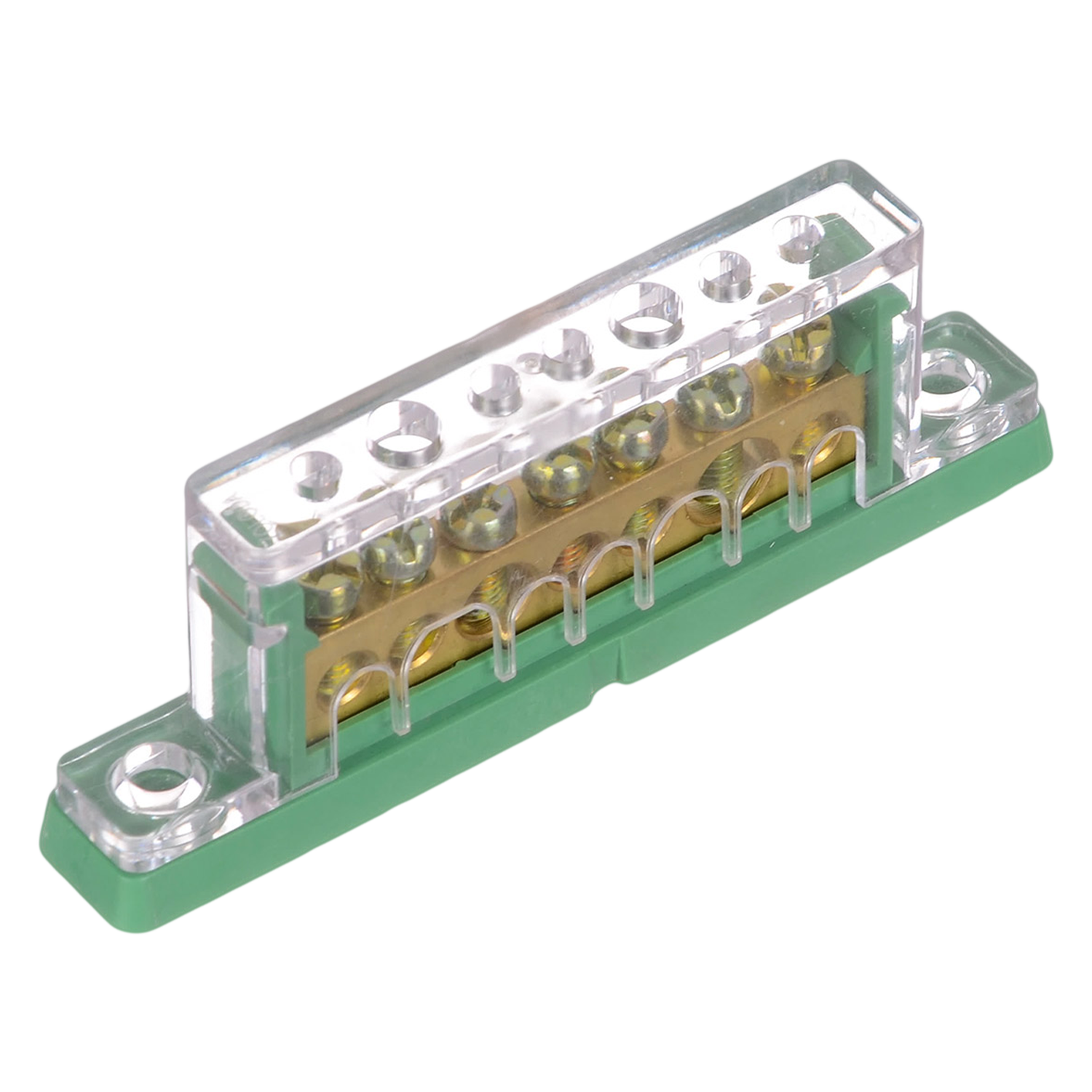 [30549] Repartidor Unipolar 7 Conexiones Verdes Zoloda