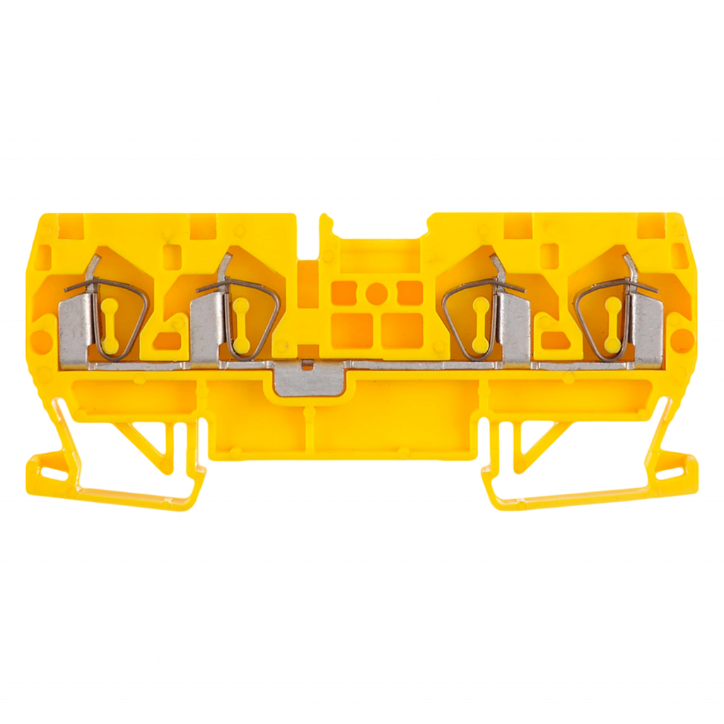 BORNE BKF 2 ENTRADAS 2 SALIDAS 2,5MM AMARILLO 122.023
