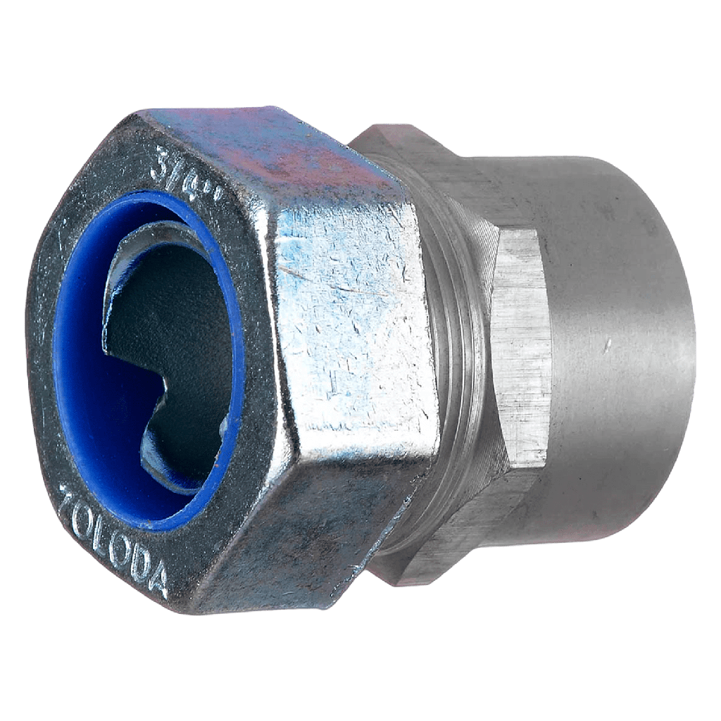 [31196] Conector Recto Hembra Rosca 3/4" 20mm P/Flexible Zoloda