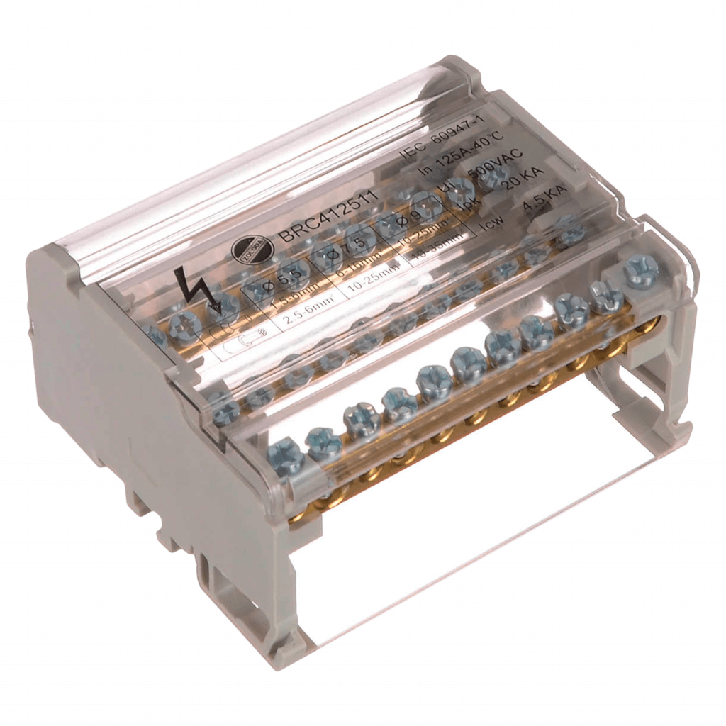 REPARTIDOR TETRAPOLAR ZOLODA 4X11 CONEX 125A 816.204