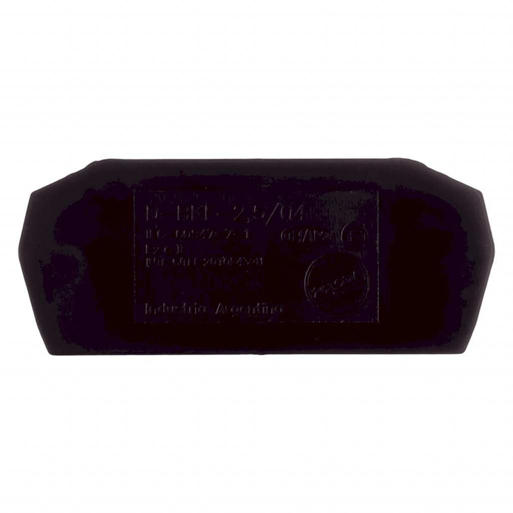 TAPA PARA BORNE BKF 2,5/4 mm NEGRO D-BKF-2,5/04-NG