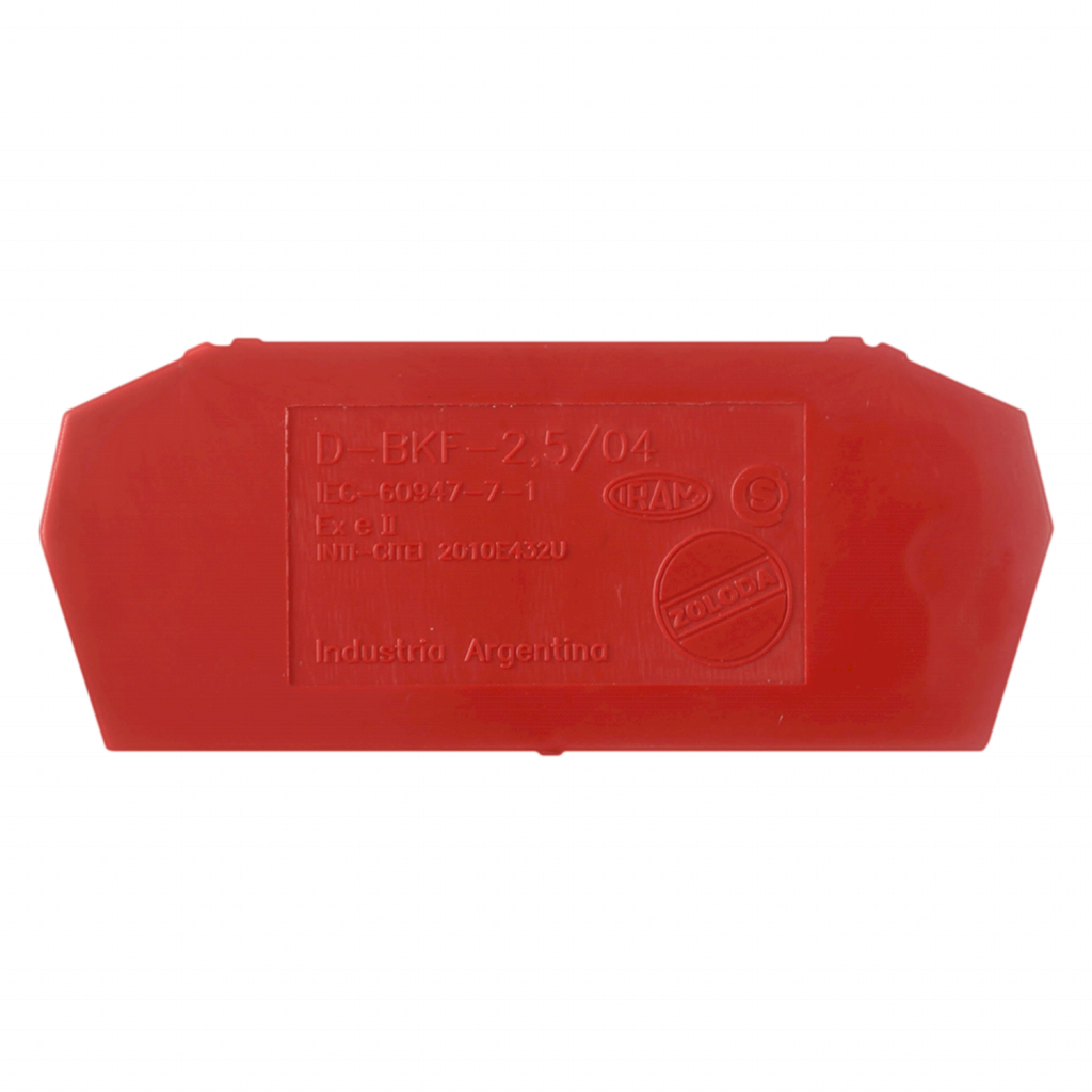 Tapa D-BKF P/Borne 2,5/4mm Rojo Zoloda