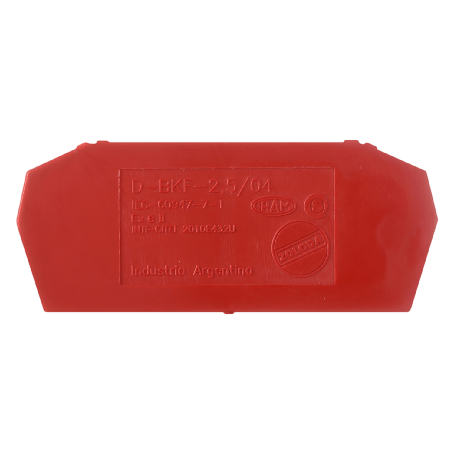 [32118] Tapa D-BKF P/Borne 2,5/4mm Rojo Zoloda