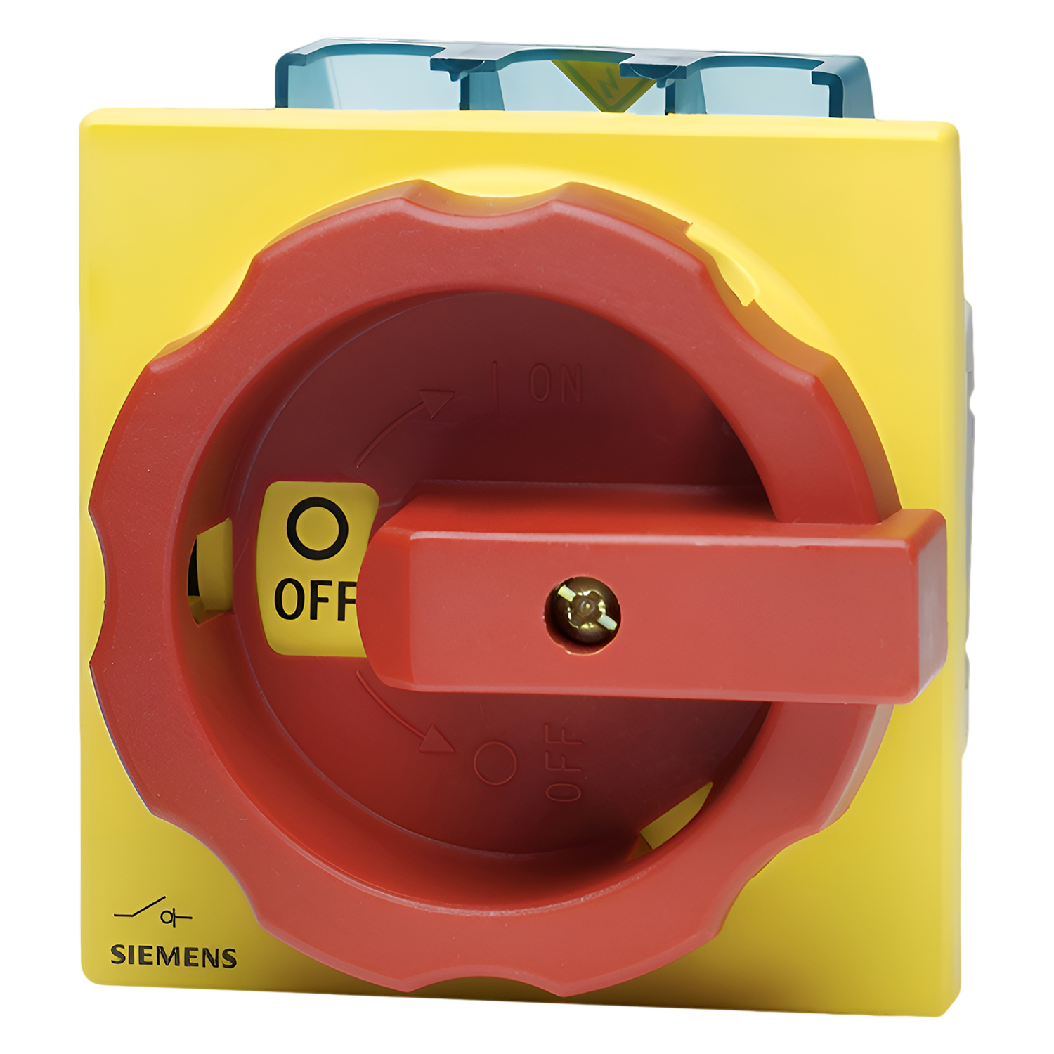 Interr. Emergencia 3P 32A 220VCA Maneta Giratoria Amarillo/Rojo Siemens