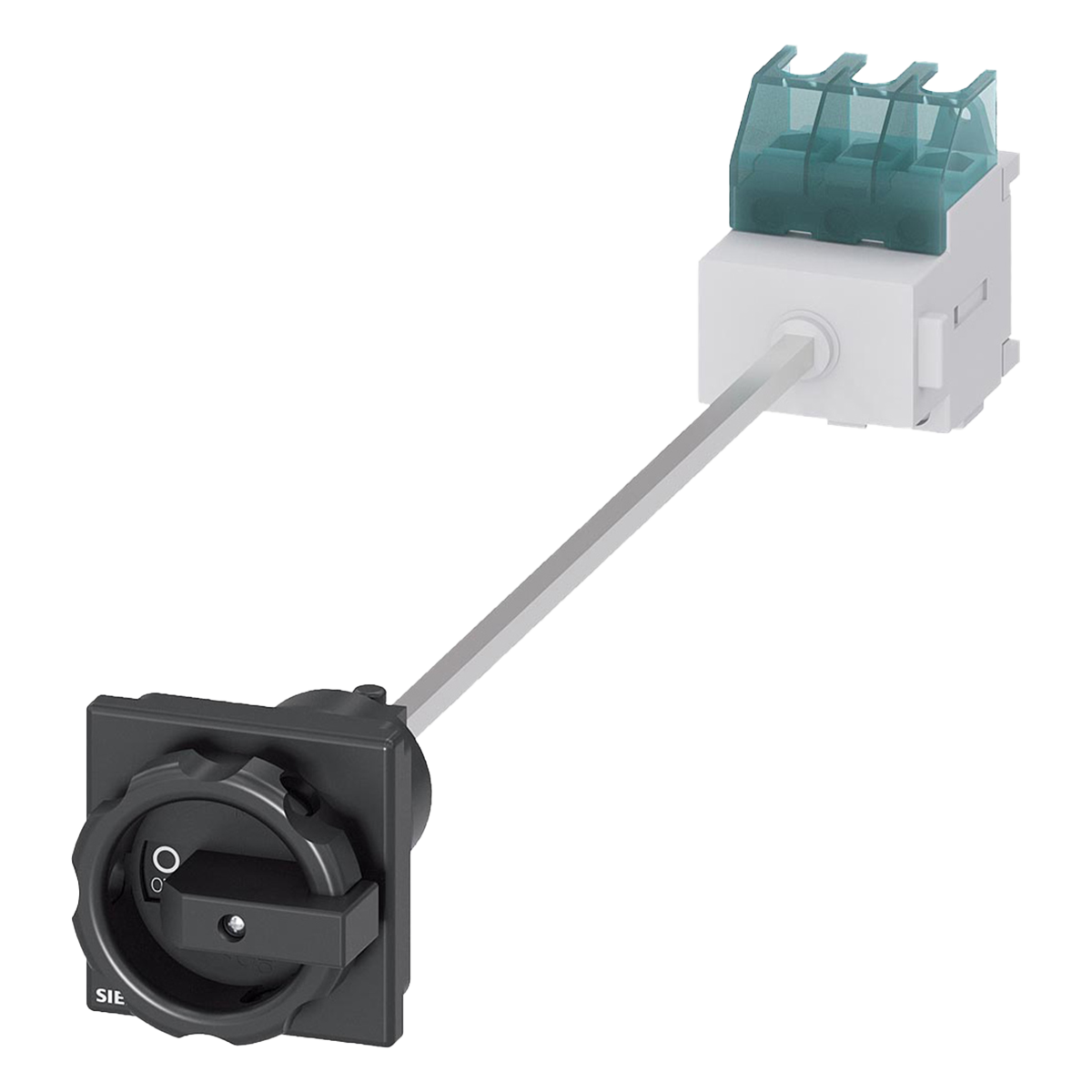 [2545] Interr. Principal 3P 32A 220/380VCA Maneta Giratoria Accionamiento en Puerta Negro Siemens