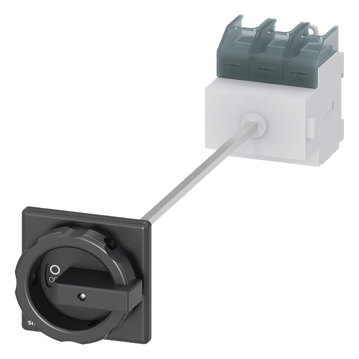 Interr. Principal 3P 100A 220/380VCA Maneta Giratoria Accionamiento en Puerta Negro Siemens