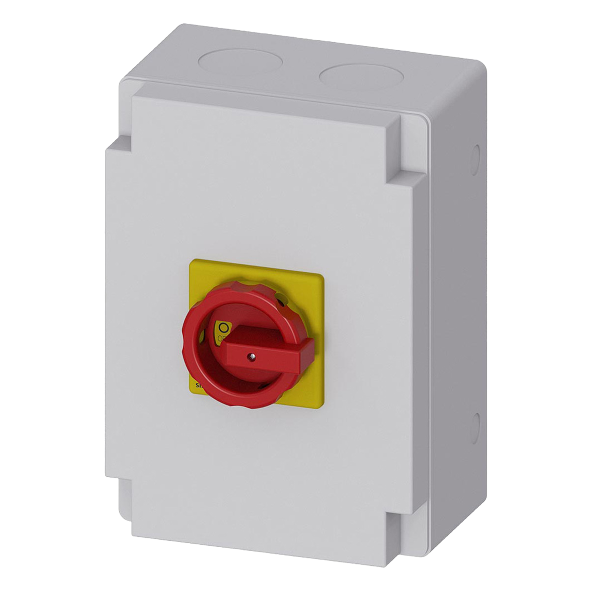 [4261] Interr. Mantenimiento 3P 100A 380VCA Maneta Giratoria En Caja Amarillo/Gris/Rojo Siemens