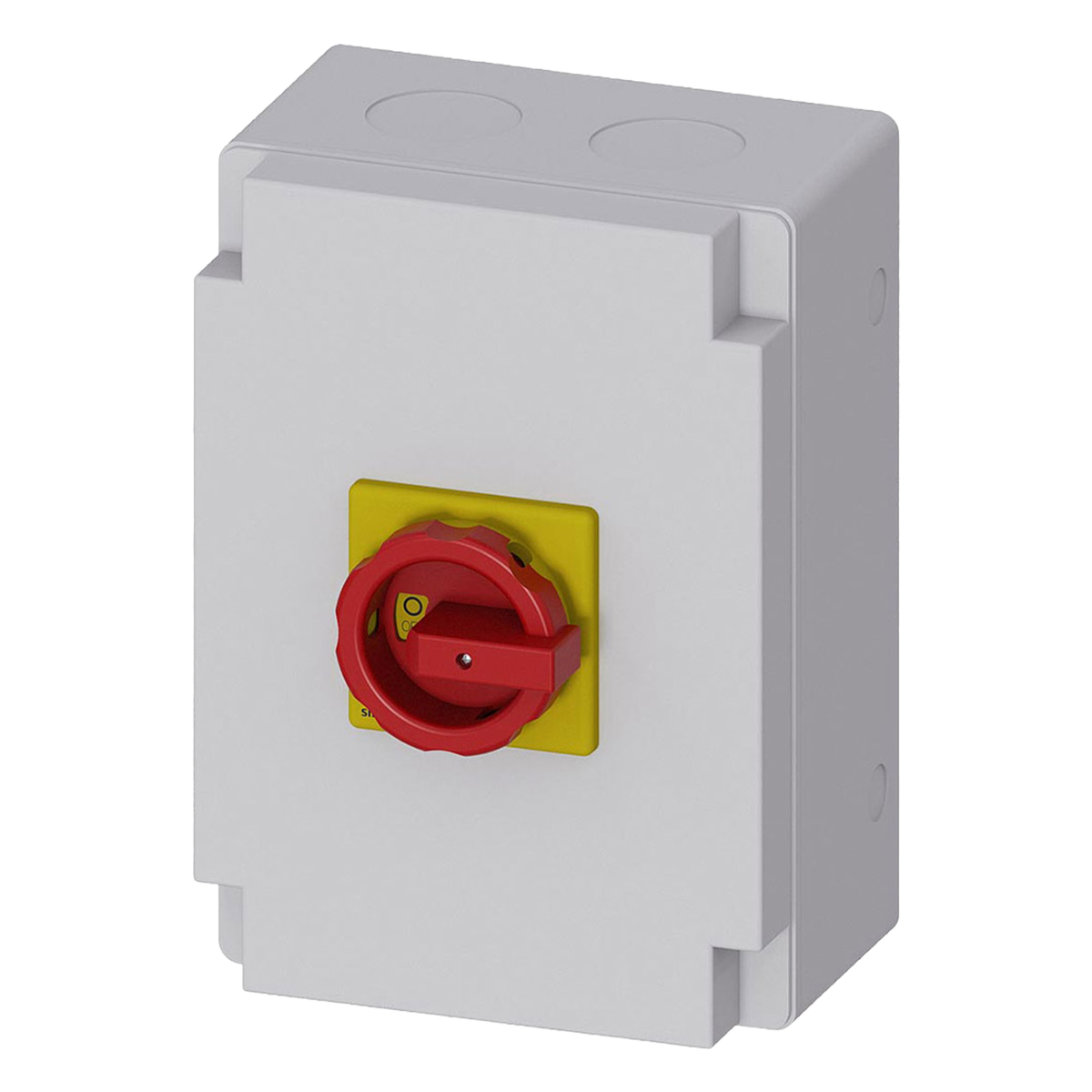 [4262] Interr. Mantenimiento 3P 125A 380VCA Maneta Giratoria En Caja Amarillo/Gris/Rojo Siemens