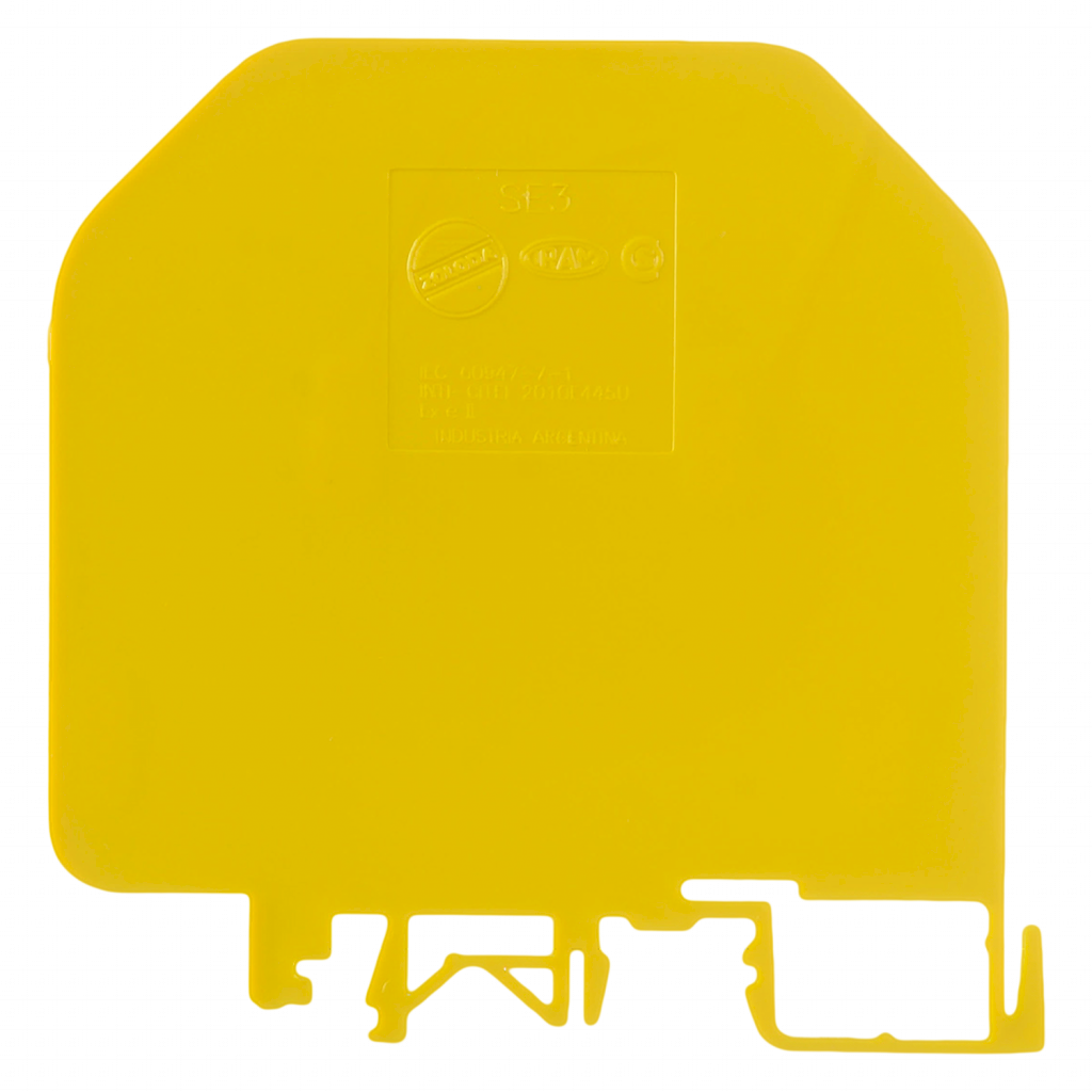 SEPARADOR 76X77 PARA BORNES EN RIEL 32 Y 35 mm SE3