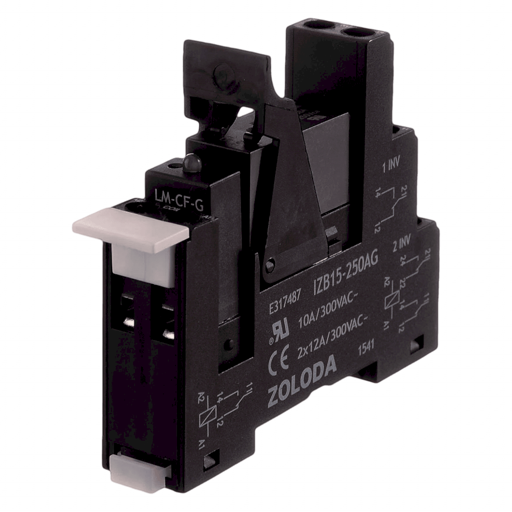 RELE PLC DOBLE INV 15.6mm TOR E24Vcc/S250V 6A 221.130