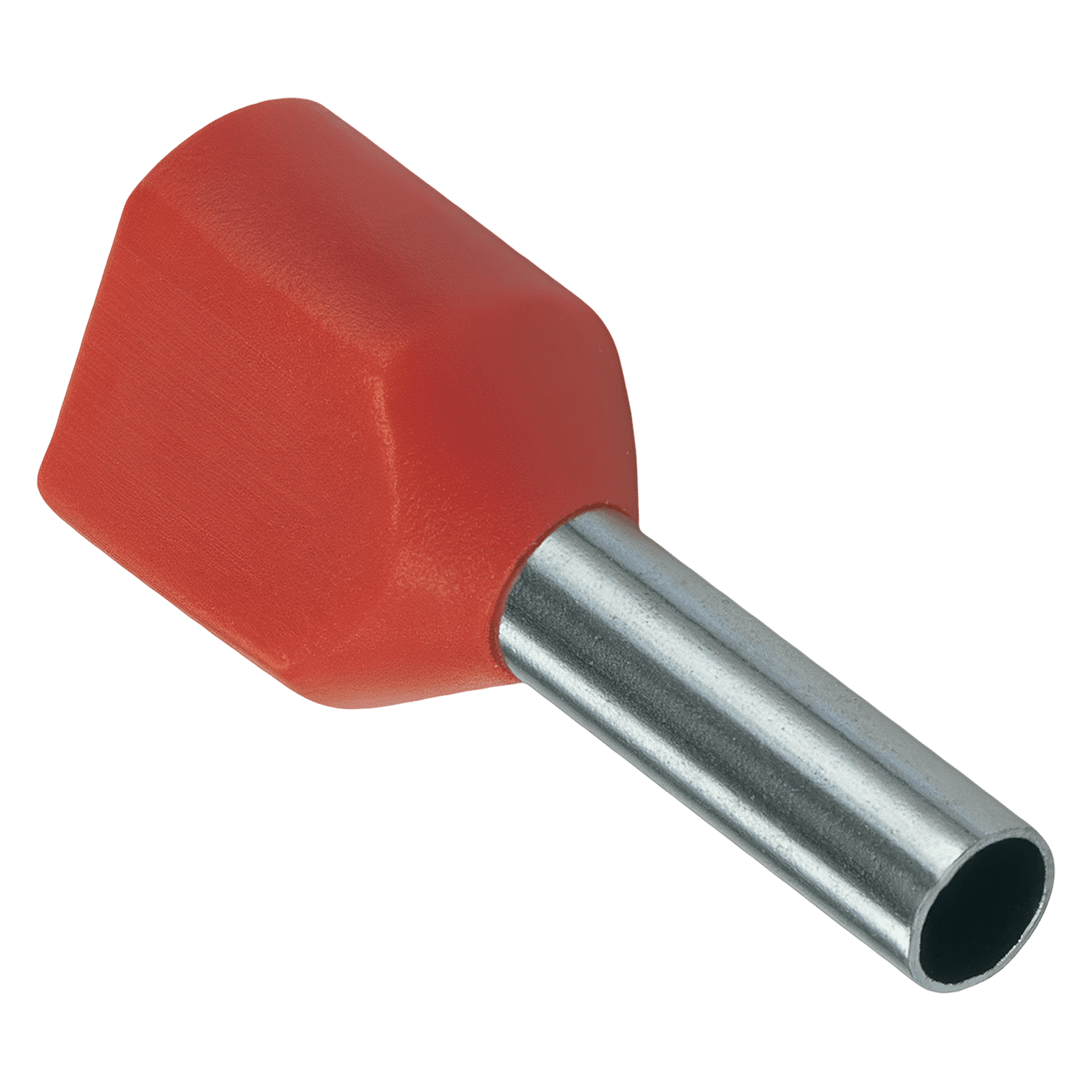 [21794] Puntera Tubular Doble 1mm2 10mm Roja Zoloda
