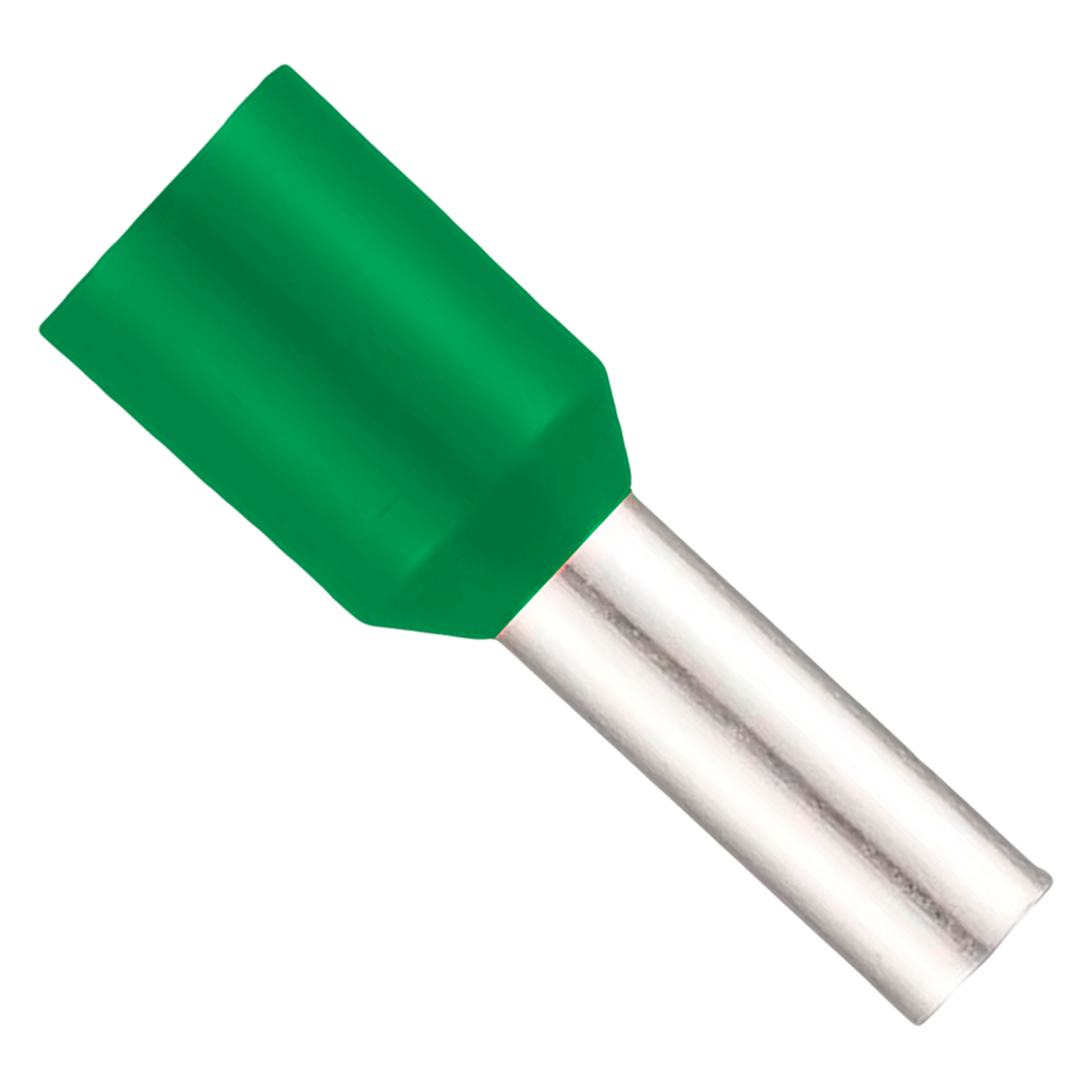 [21852] Puntera Tubular 6mm2 12mm x100u Verdes Zoloda