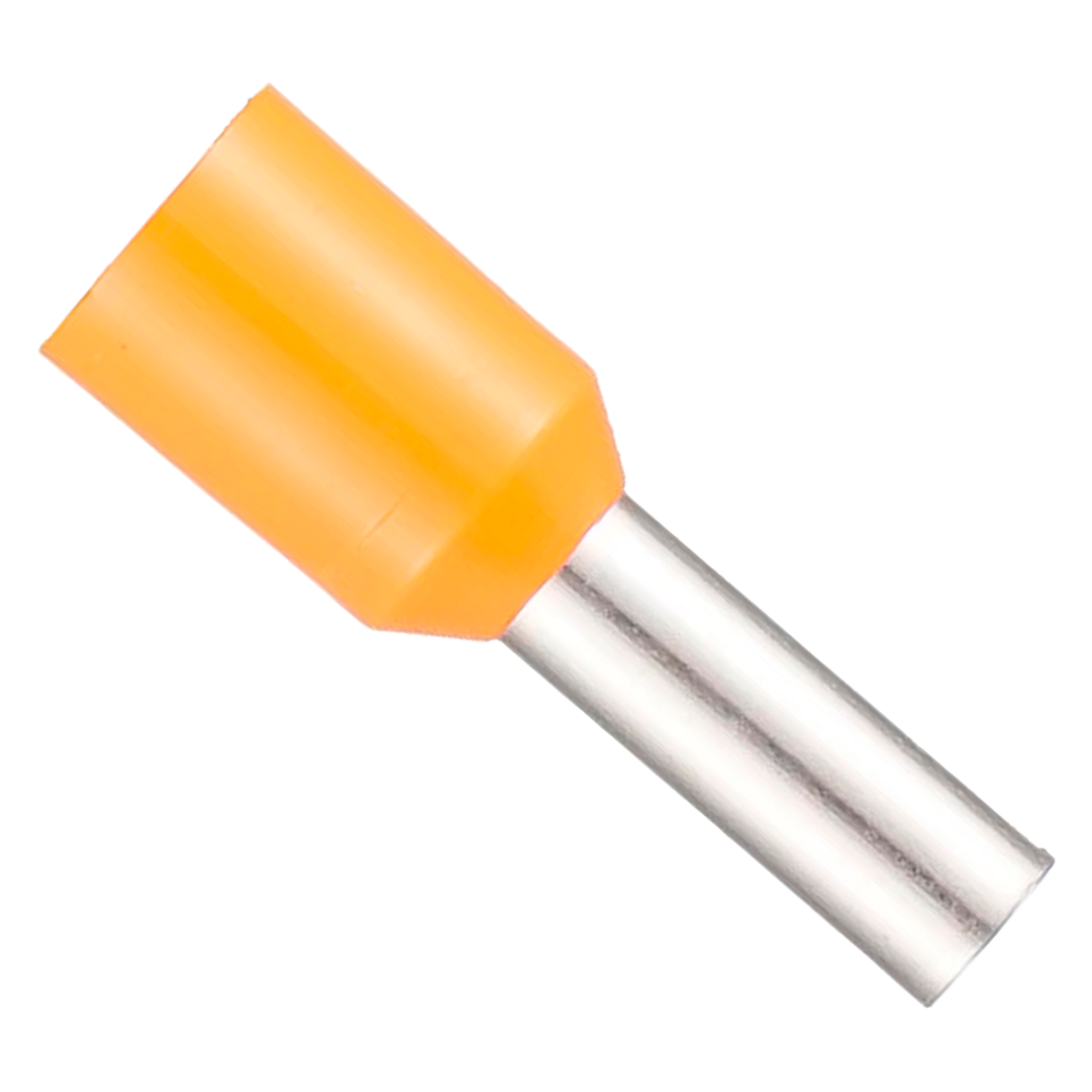 [23056] Puntera Tubular 4mm2 12mm x100u Naranjas Zoloda