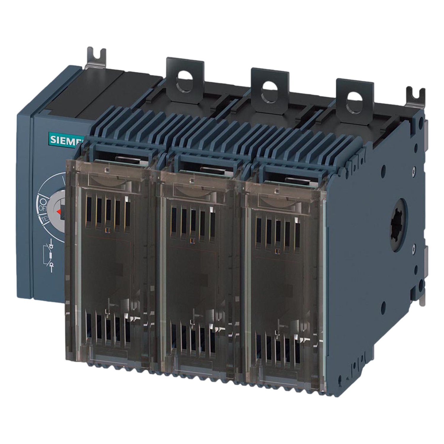 [23936] Interr. Rotativo 3P 1250A 690VCA Sin Maneta C/Portafusible Gris Siemens