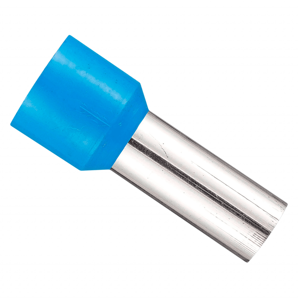 [26494] PUNTERA TUBULAR 50mm² AZUL LARGO: 25mm (x100) ZE-50-25