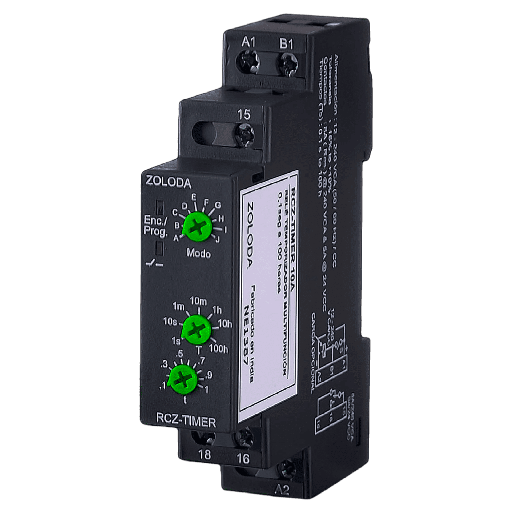 Temporizador Multifunción 1C/O Estándar Zoloda