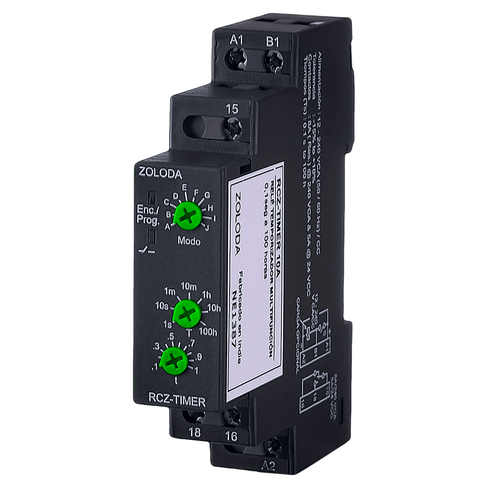 Temporizador Multifunción 1C/O Estándar Zoloda