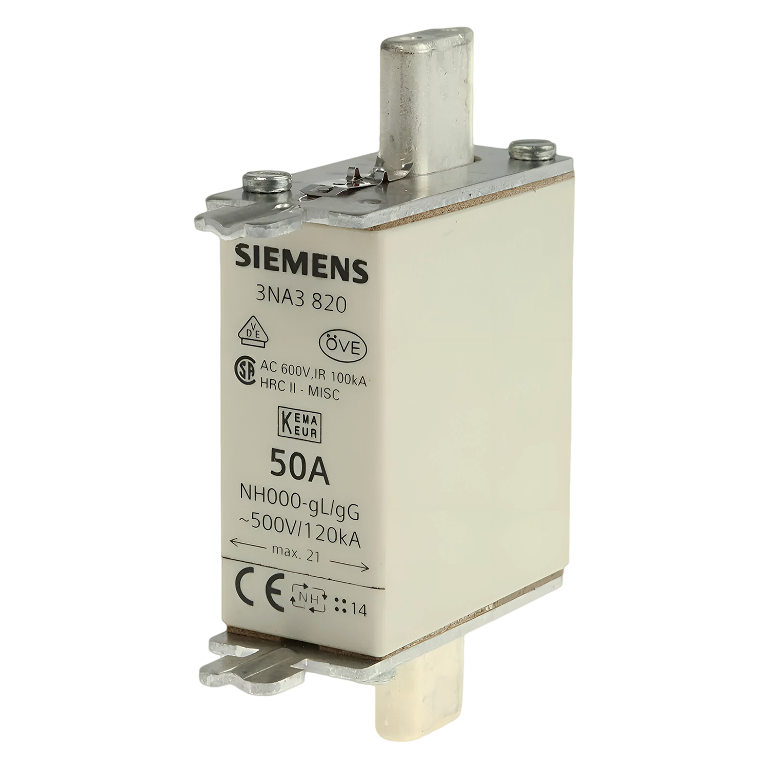 Fusible Cerámica NH T000 50A Siemens