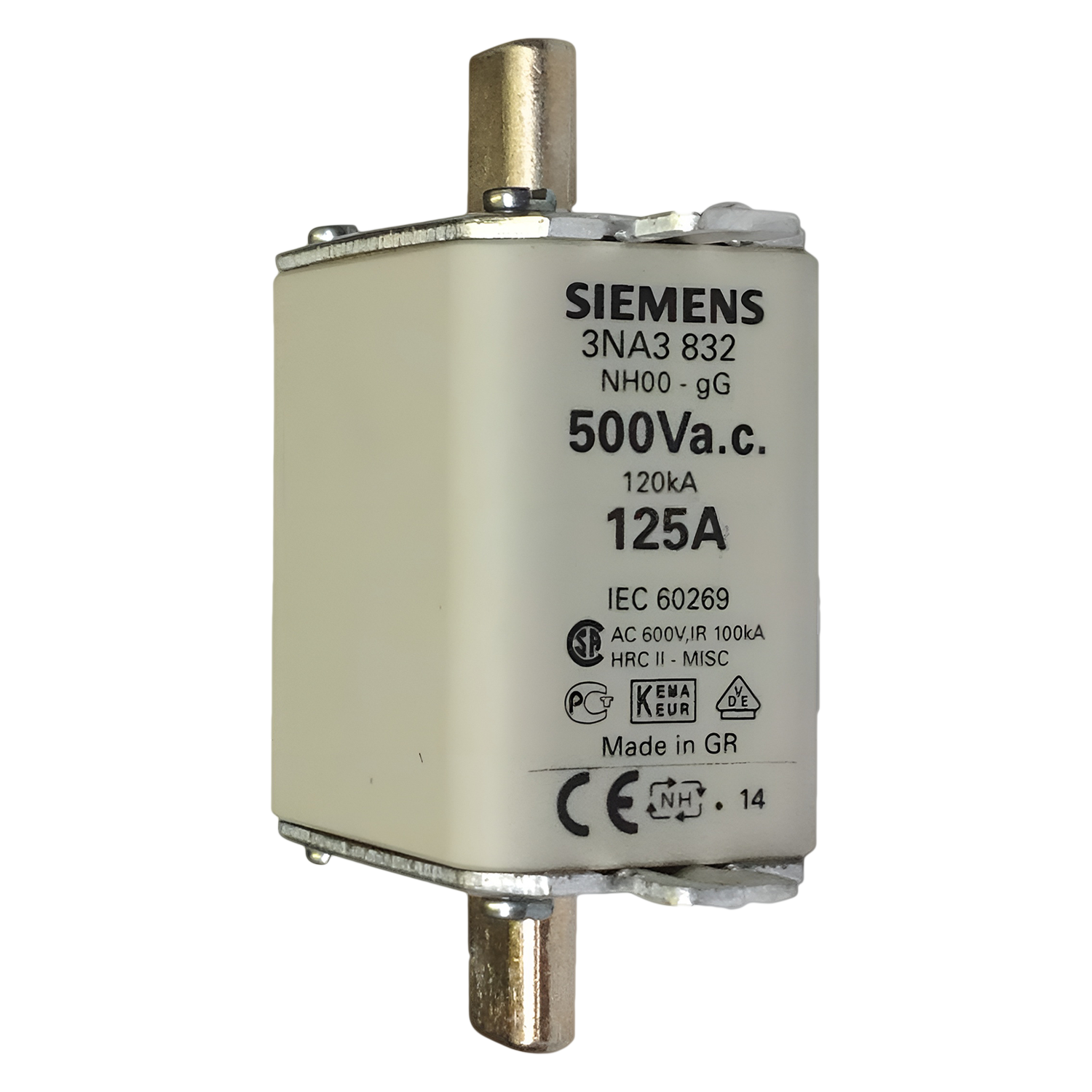 Fusible Cerámica NH T00 125A Siemens
