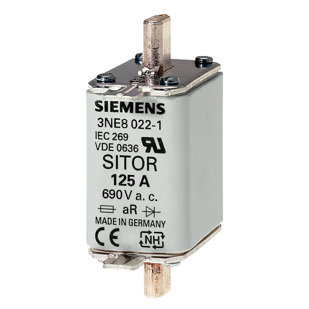 Fusible Cerámica Ultra Rápido Gs NH T00 125A 690V Siemens