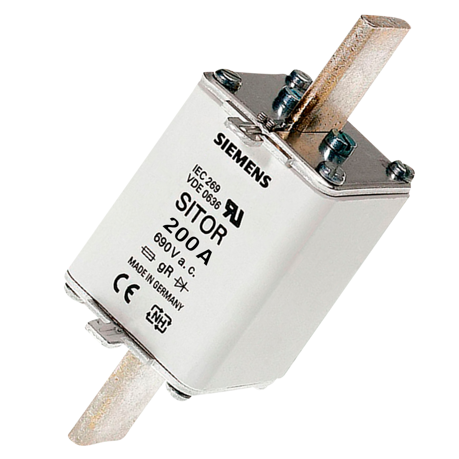 Fusible Cerámica Ultra Rápido Gs NH T1 200A 690V Siemens