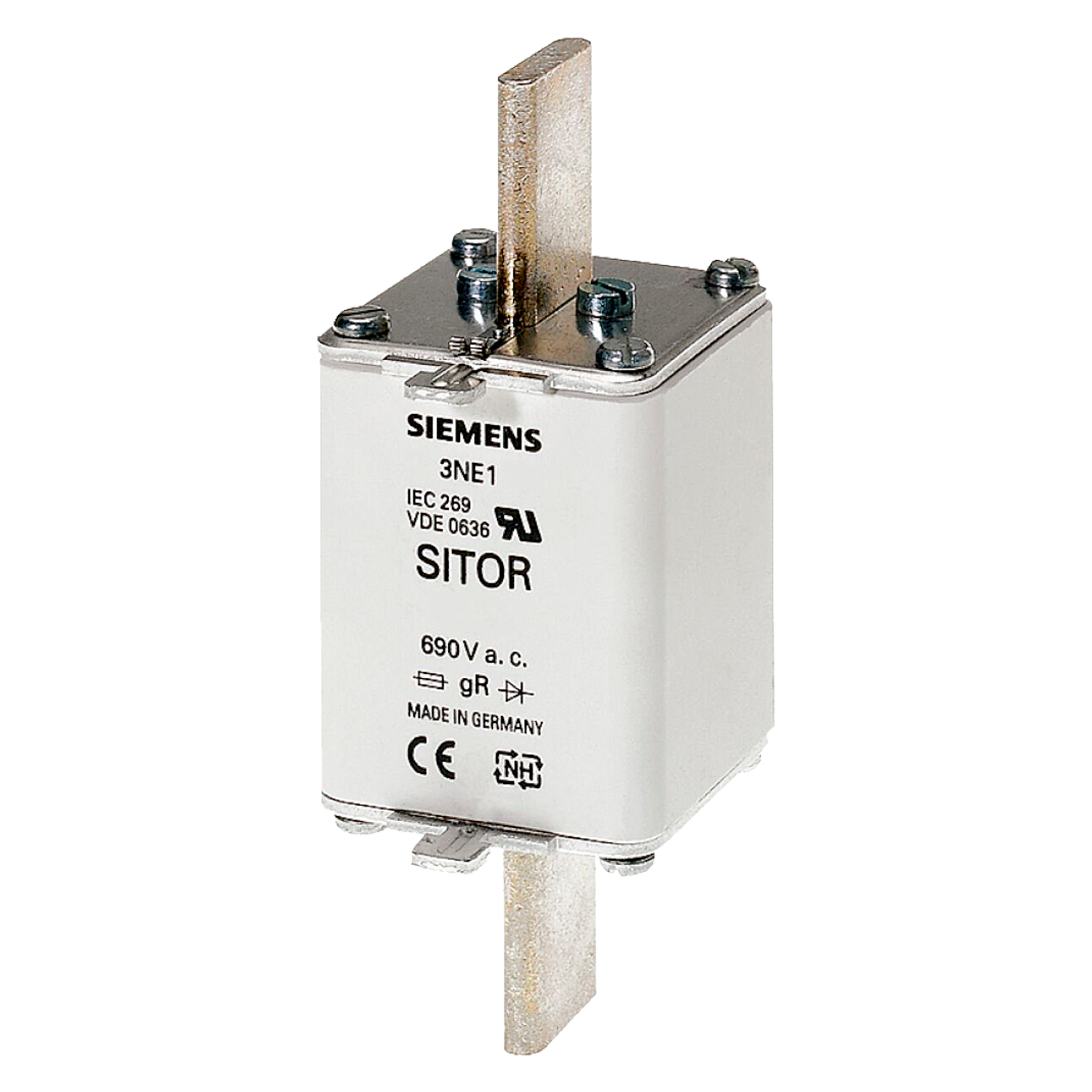 [3807] Fusible Cerámica Ultra Rápido Gs NH T1 250A 690V Siemens