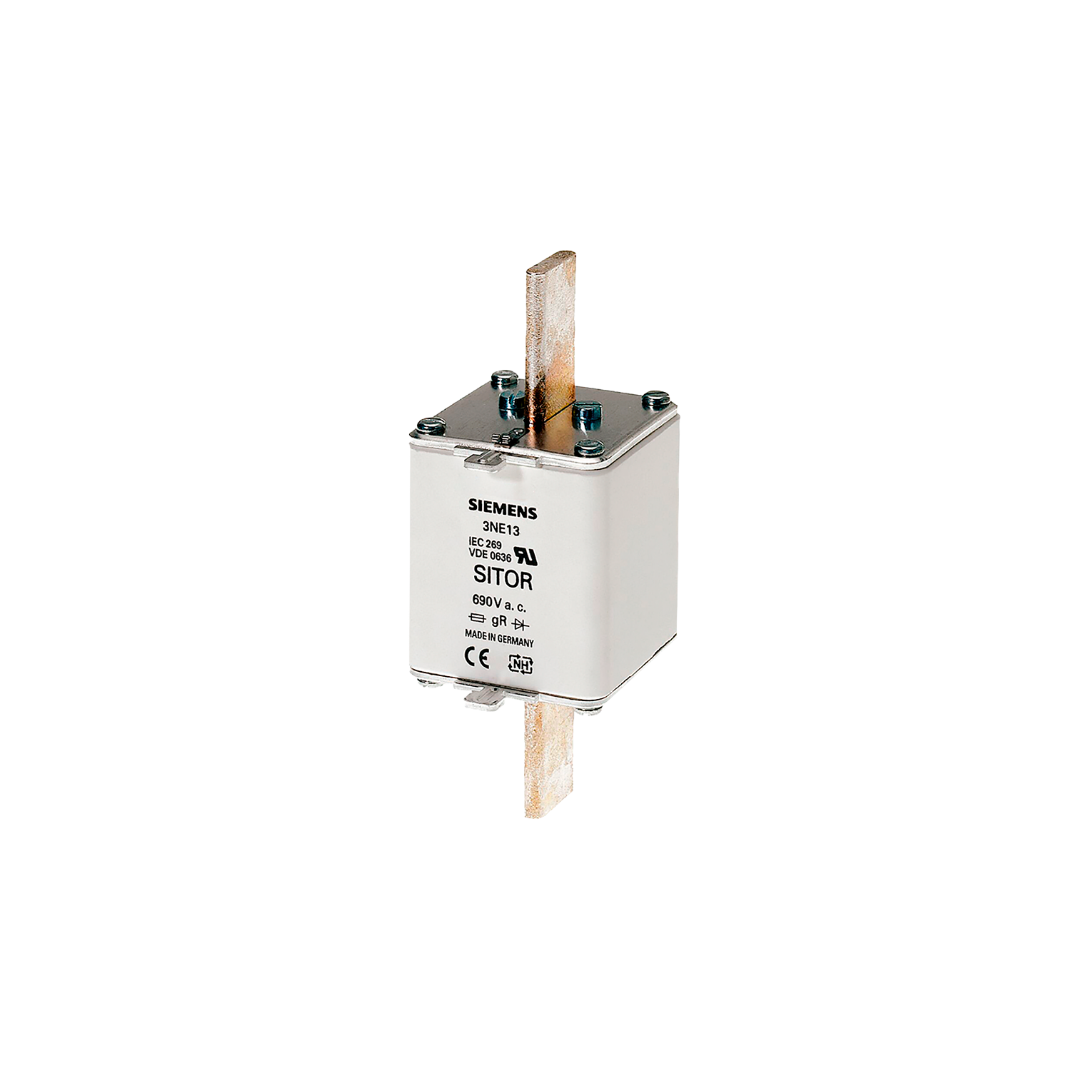 Fusible Cerámica Ultra Rápido Gs NH T3 500A 690V Siemens