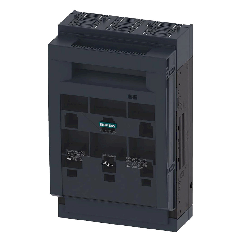 SECCIONADOR TRIP FUSIBLES BAJO CARGA 250 A NH T1 3NP1143-1DA10