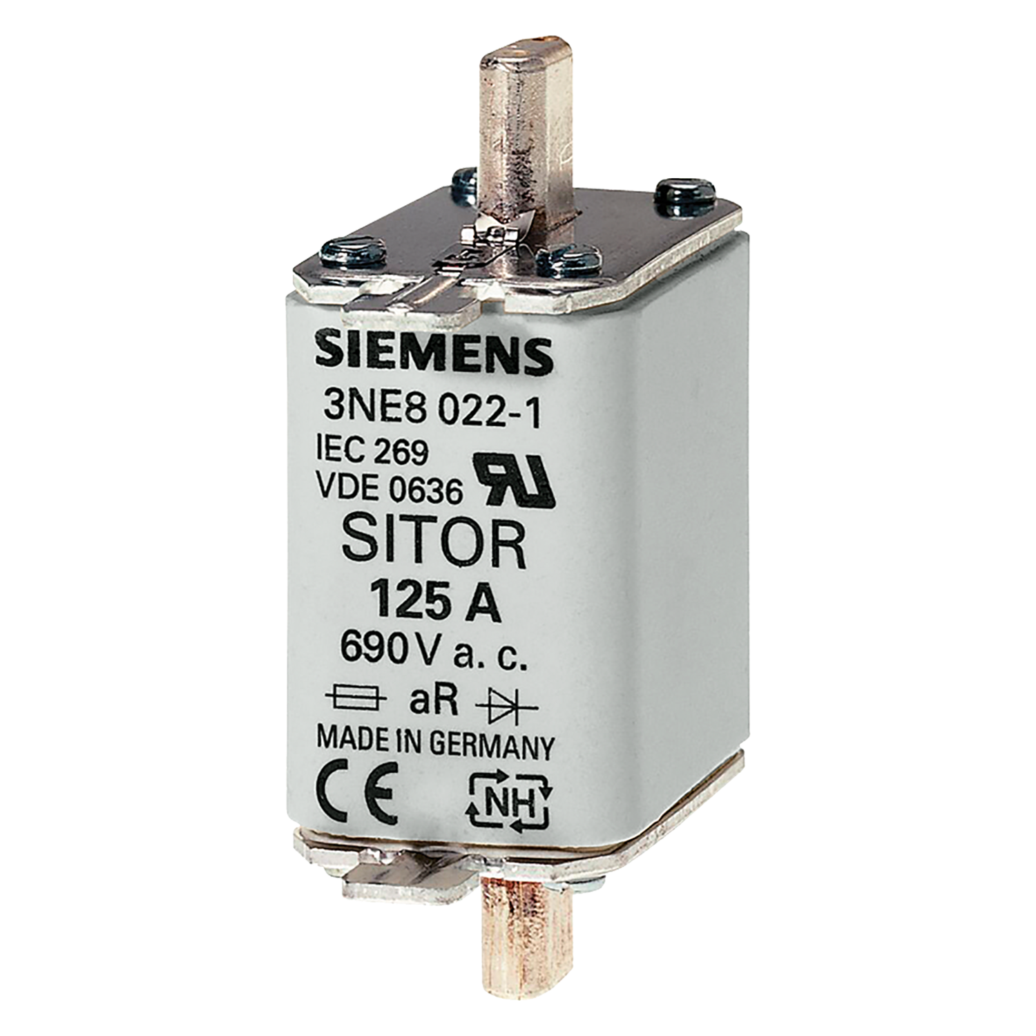 [3775] Fusible Cerámica Ultra Rápido Gr NH T00 80A 660V Siemens