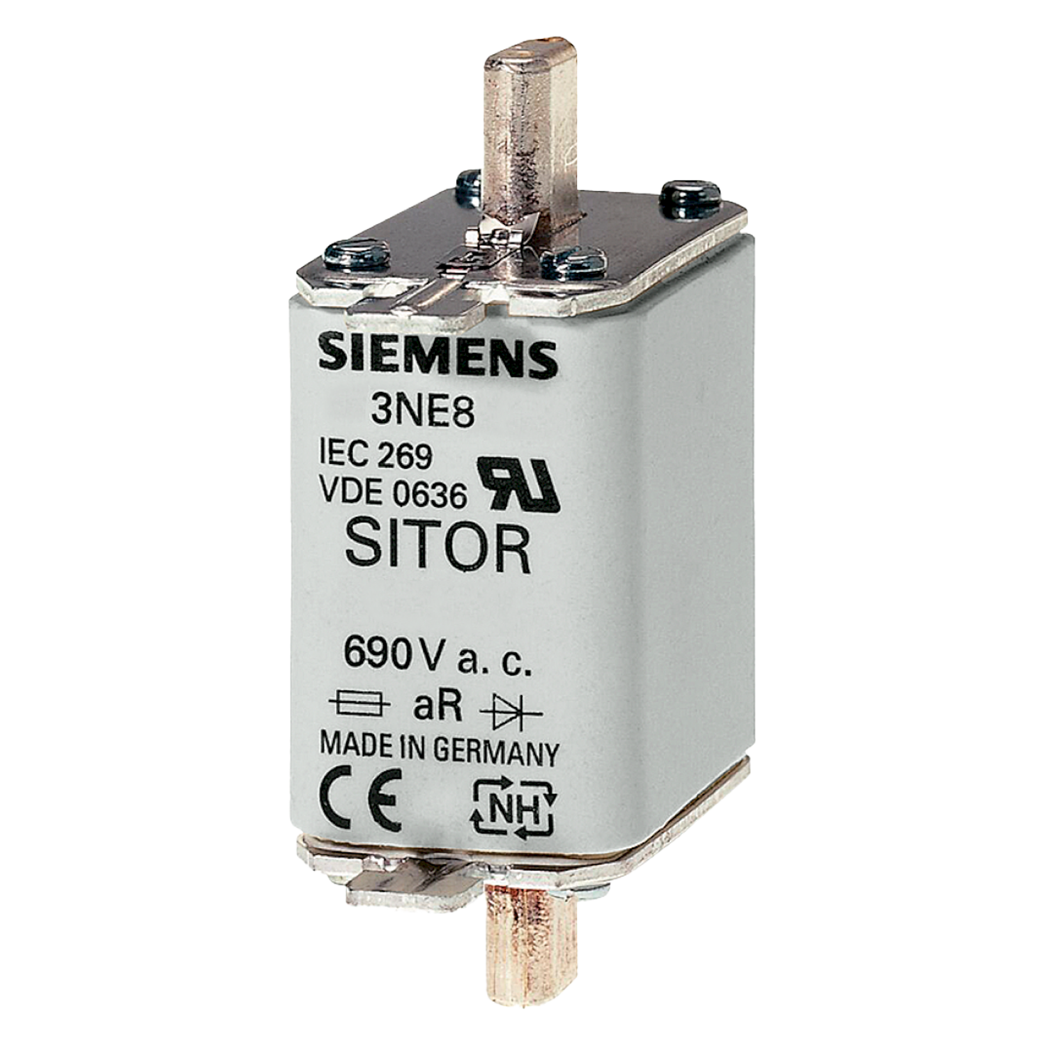 Fusible Cerámica Ultra Rápido Gr NH T00 160A 660V Siemens